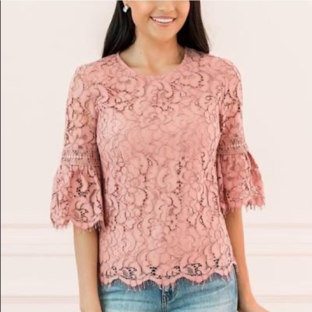 Rachel Parcell Blush Top Size Small
